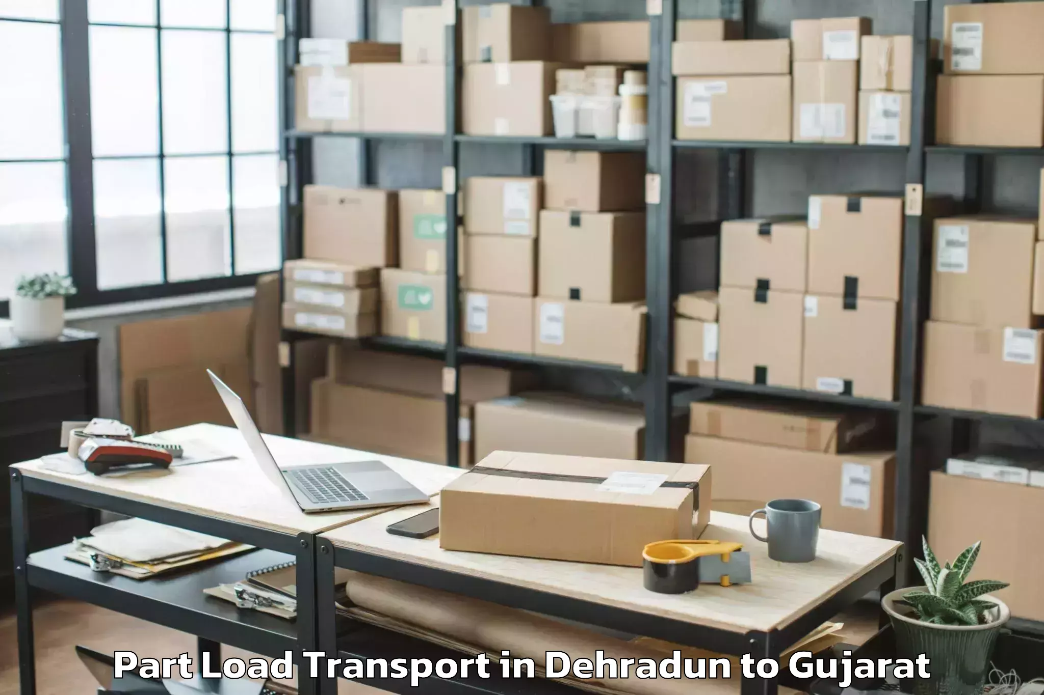 Dehradun to Rajkot Part Load Transport